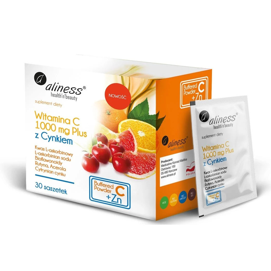 Vitamin C 1000 mg Plus with Zinc - 30 sachets