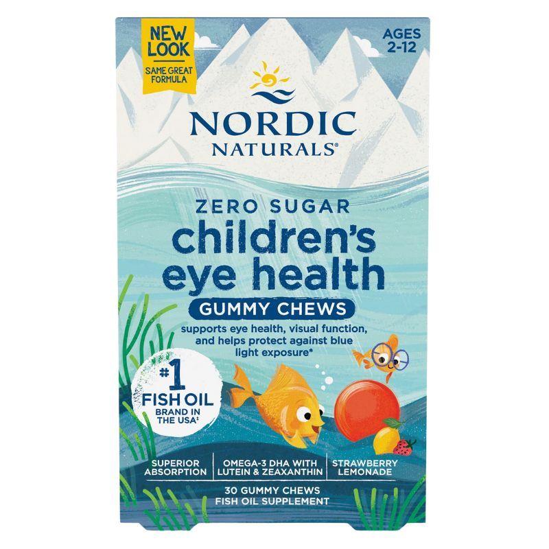 Nordic Naturals Children's Eye Health – Strawberry Lemonade Gummies