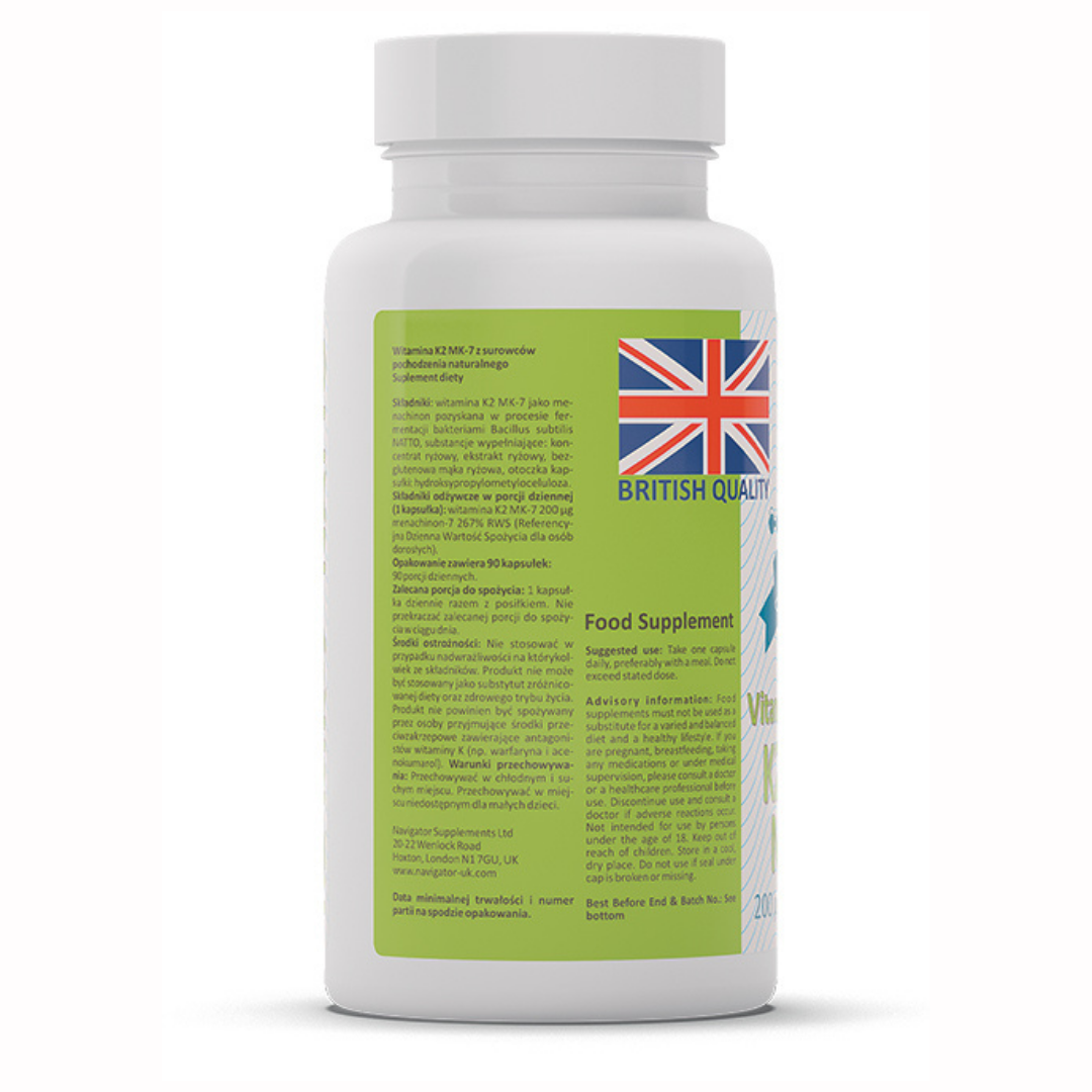 Vitamin K2 MK-7   200 mcg