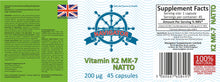 Load image into Gallery viewer, Vitamin K2 MK-7   200 mcg
