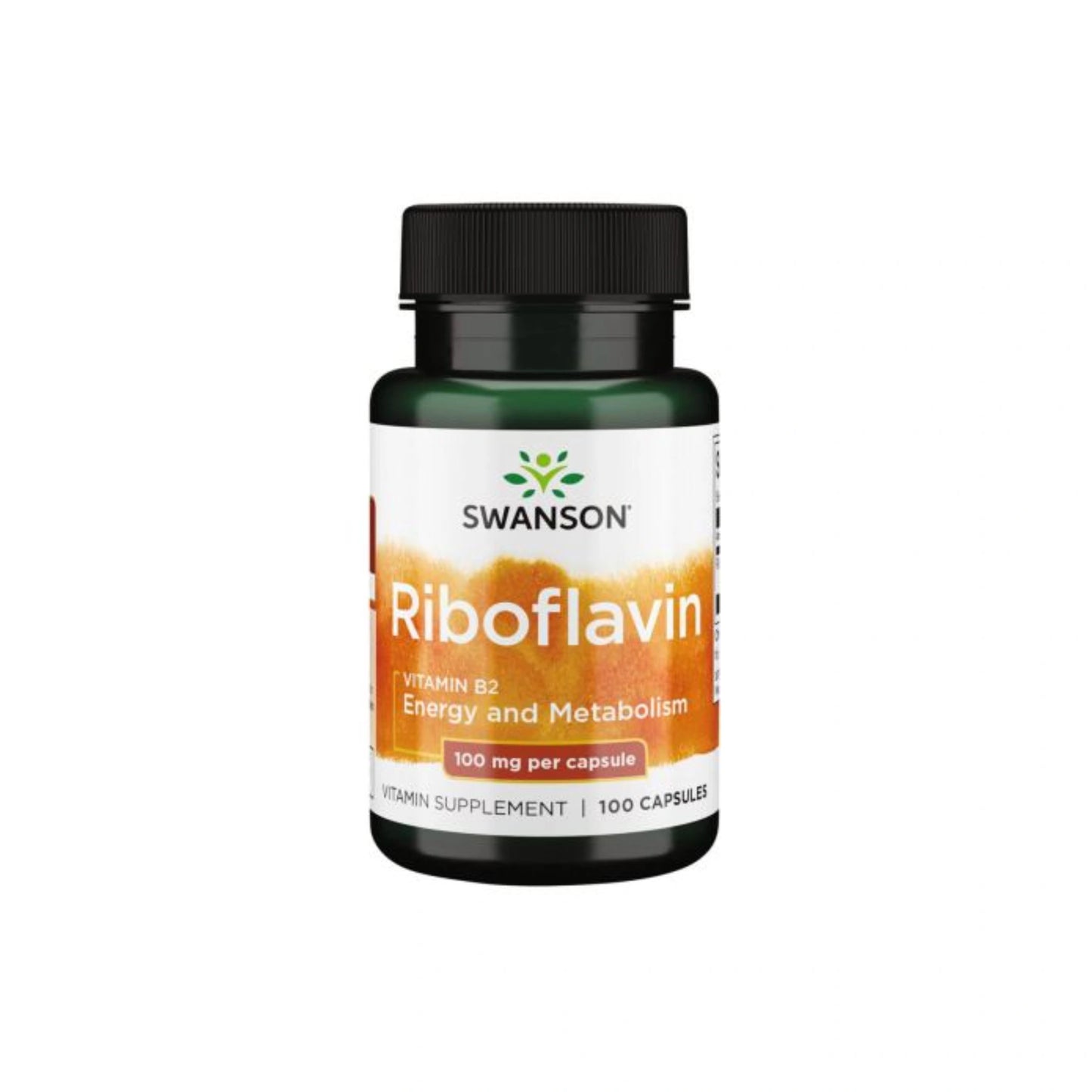 Swanson Riboflavin Vitamin B-2 100mg, 100 Capsules