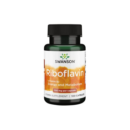 Swanson Riboflavin Vitamin B-2 100mg, 100 Capsules