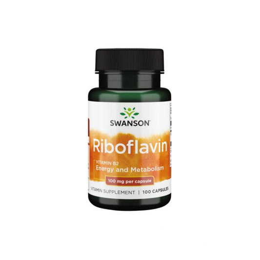 Swanson Riboflavin Vitamin B-2 100mg, 100 Capsules