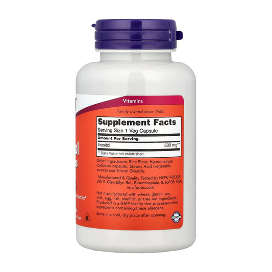 Inositol 500mg, NOW Foods - 100 Veg Capsules