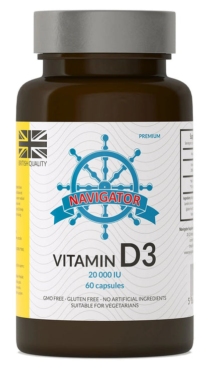 Vitamin D3 20,000 IU – High Strength Supplement