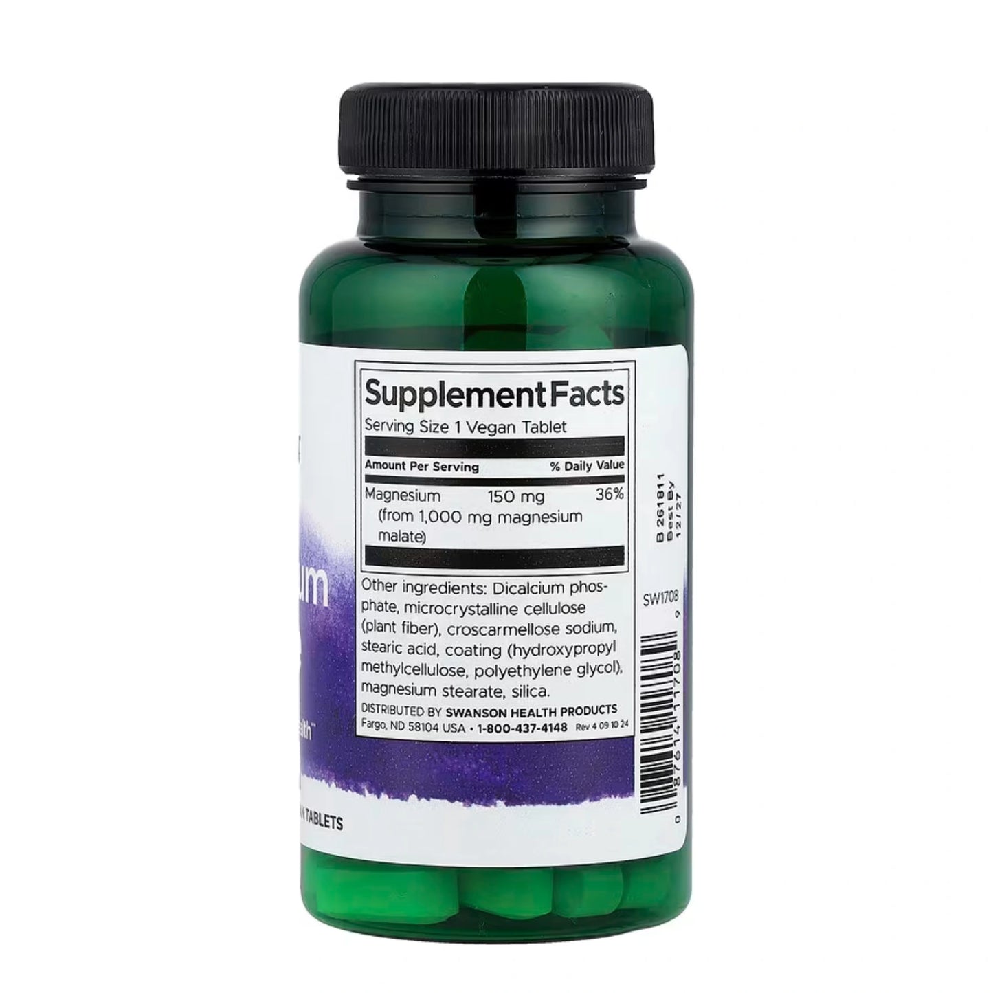 Swanson Magnesium Malate 150 mg