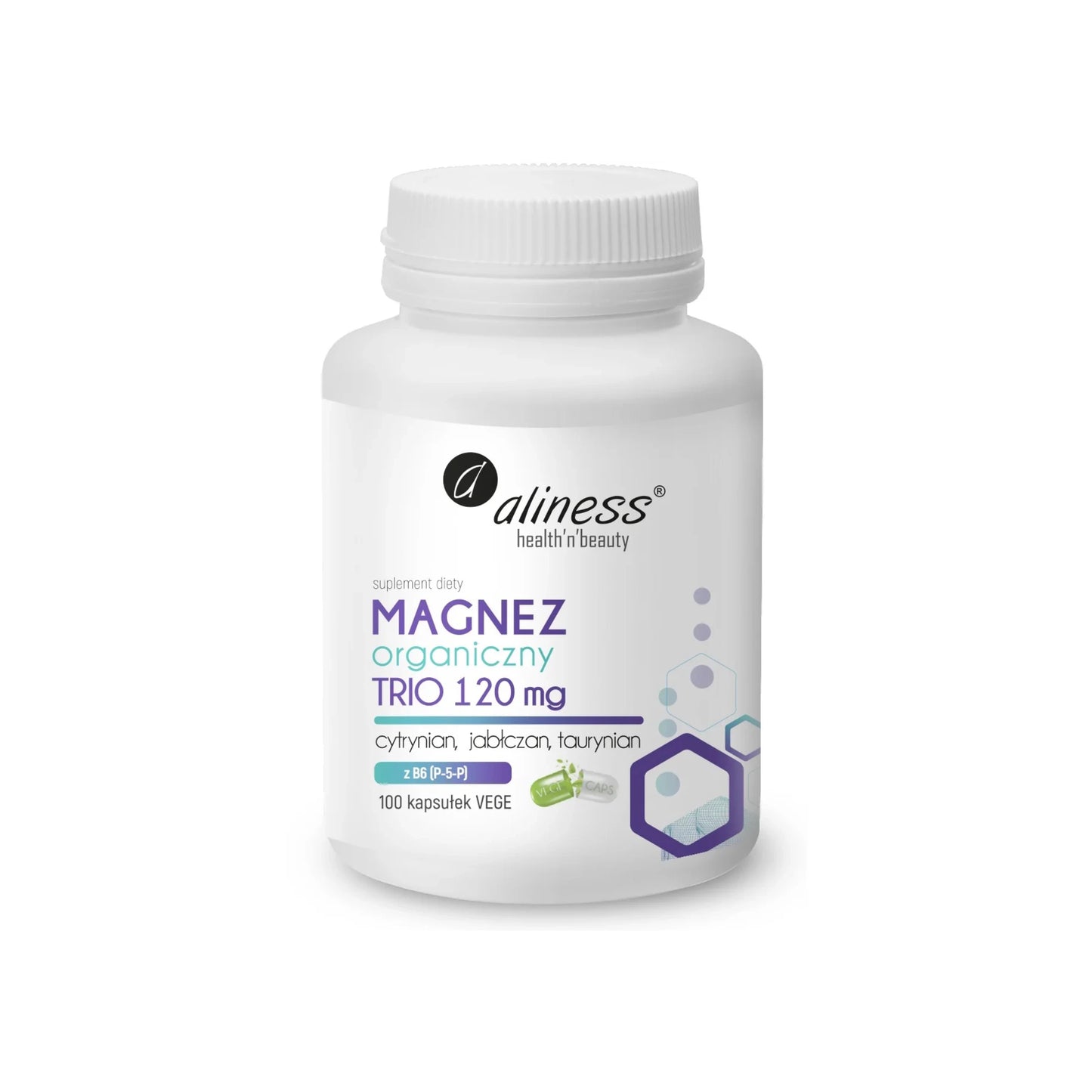 Organic Magnesium Trio with Vitamin B6 (P-5-P)