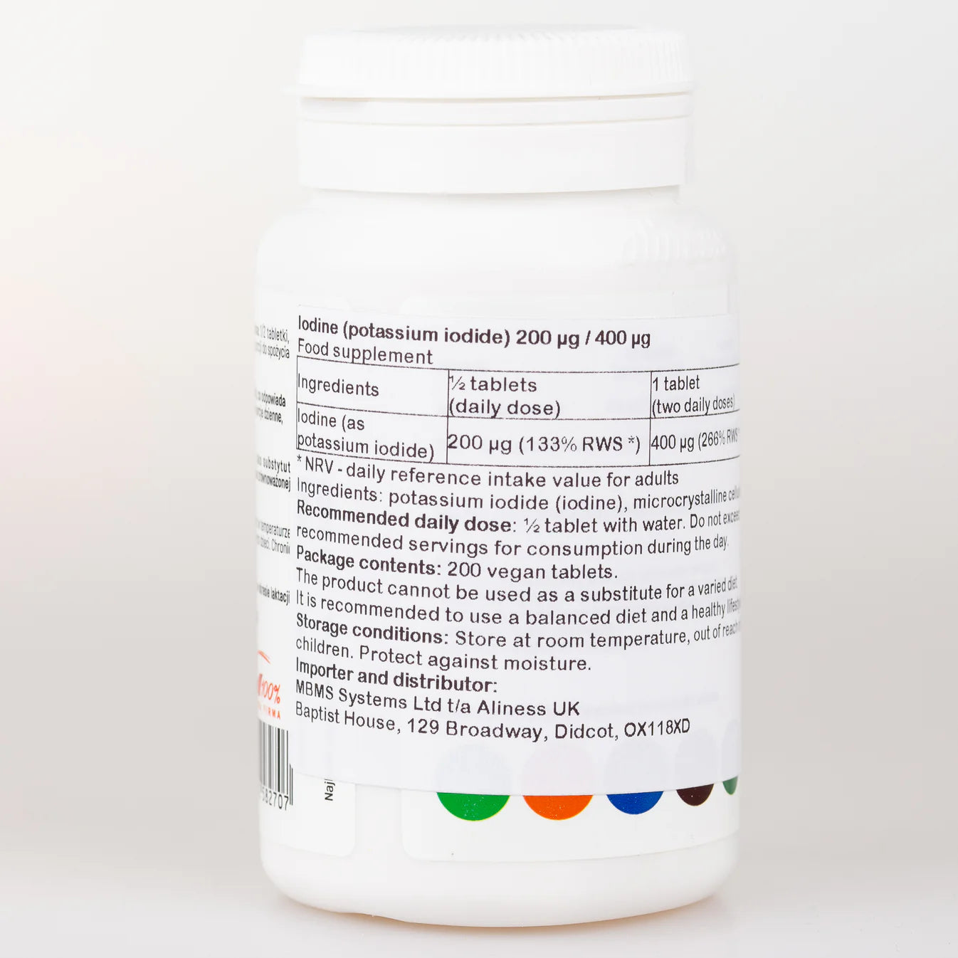 Jod (jako jodek potasu)