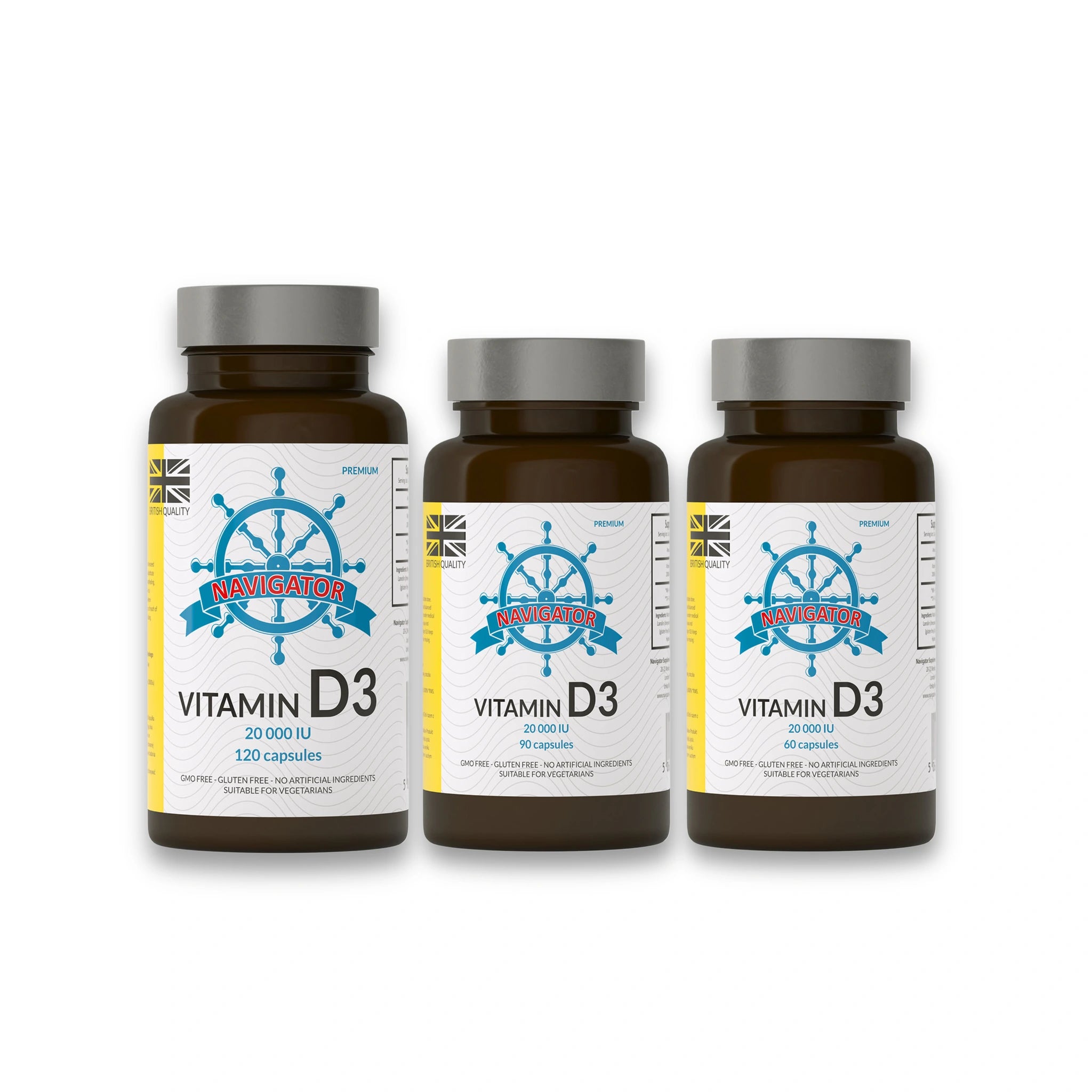 Vitamin D3 20,000 IU – High Strength Supplement – Get Body Back LTD