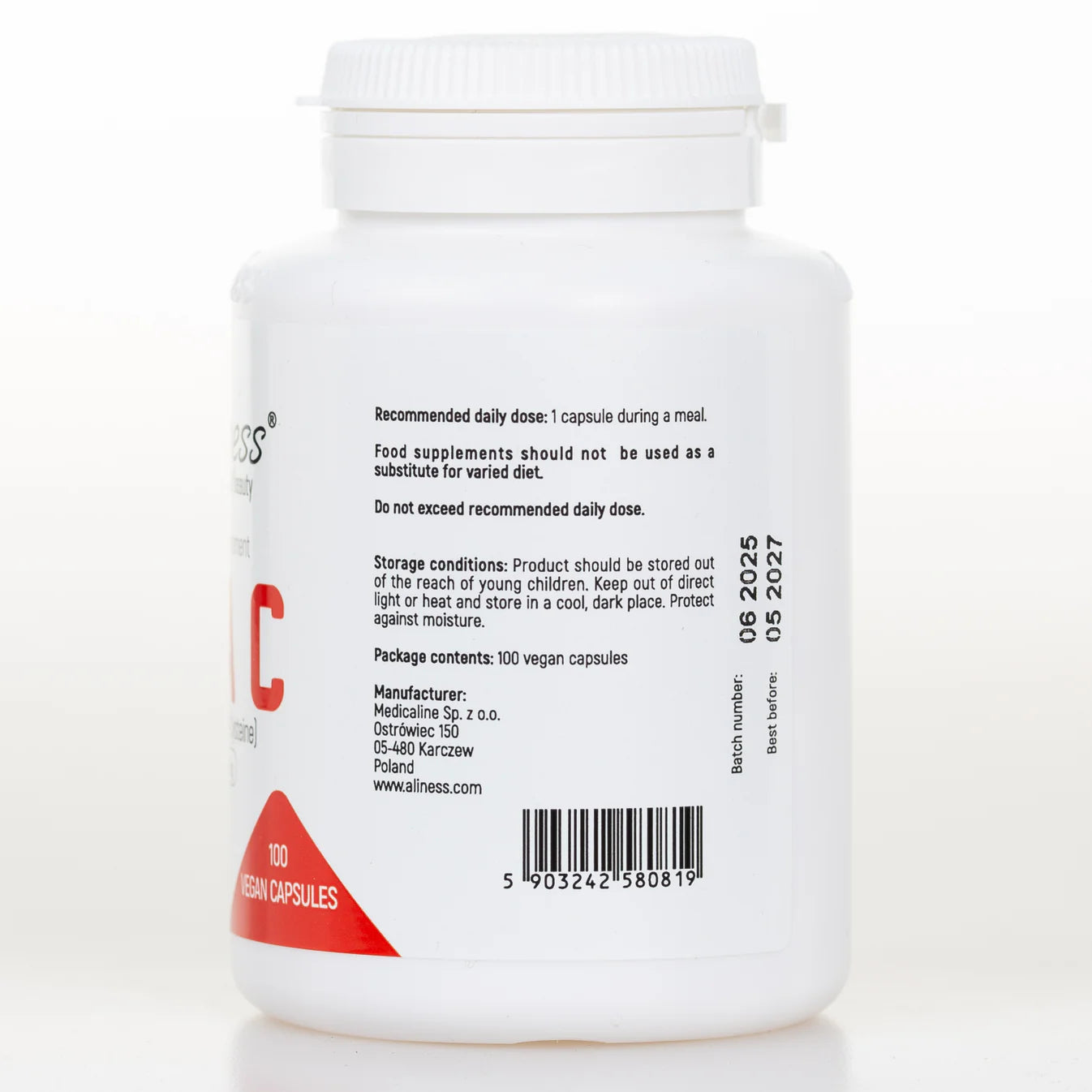 NAC 500 mg Capsules (N-Acetyl-L-Cysteine)