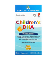 Load image into Gallery viewer, Nordic Naturals, Children&#39;s DHA, Ages 3-6, Strawberry - Mini Soft Gels
