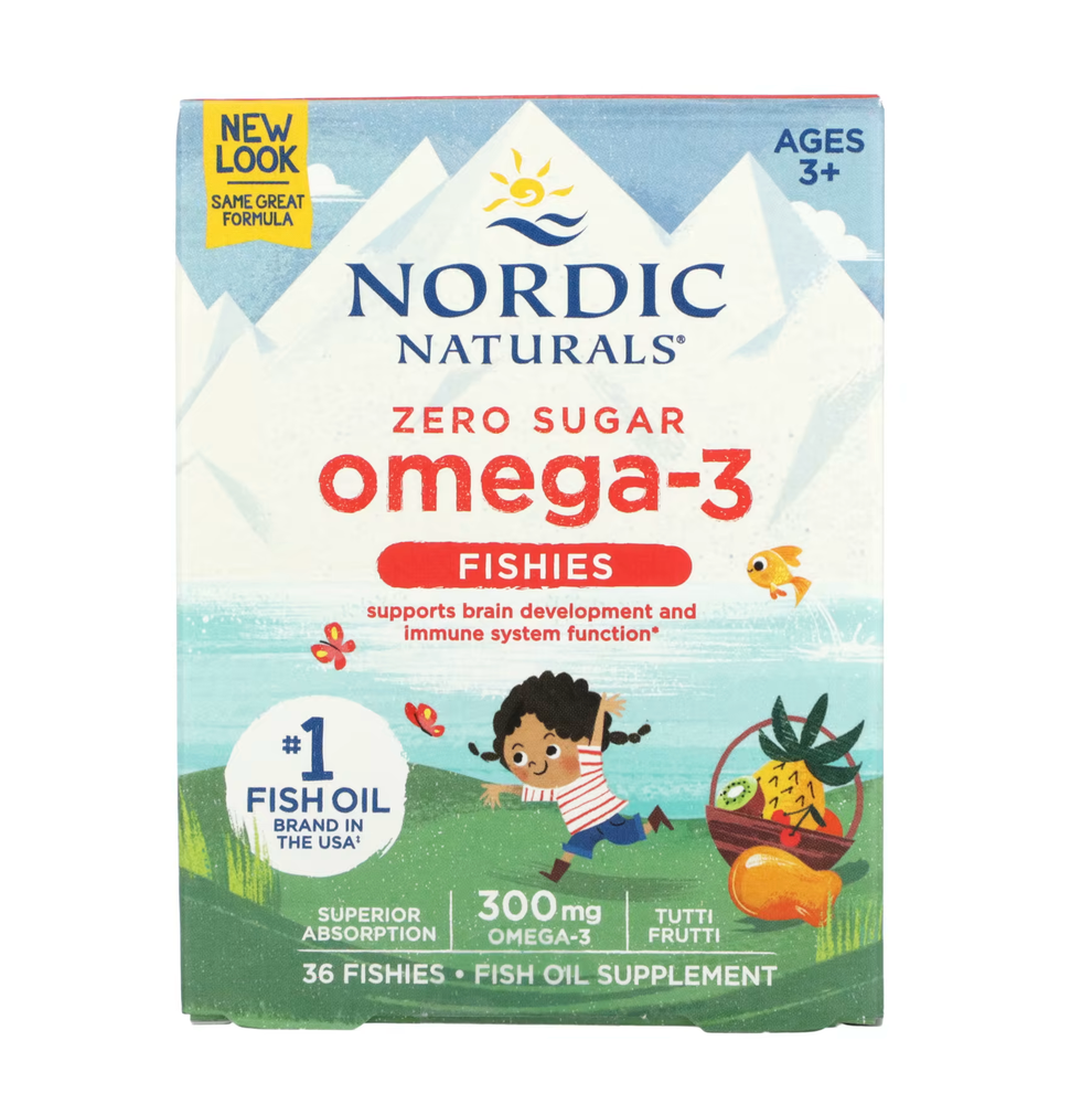 Nordic Naturals Omega-3 Fishies, 300 mg, Yummy Tutti Frutti Taste
