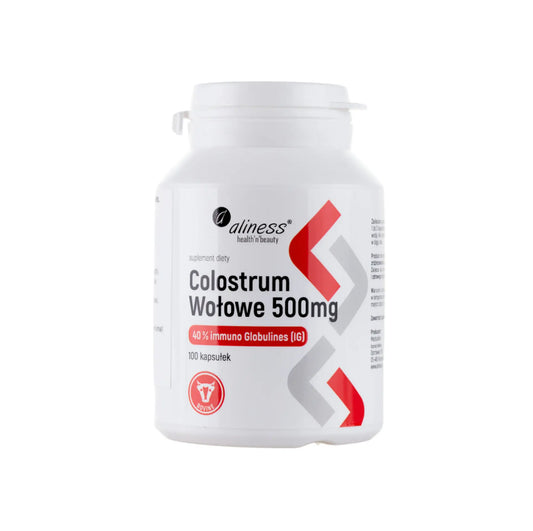Bovine Colostrum 40% IG 500 mg – 100 Capsules