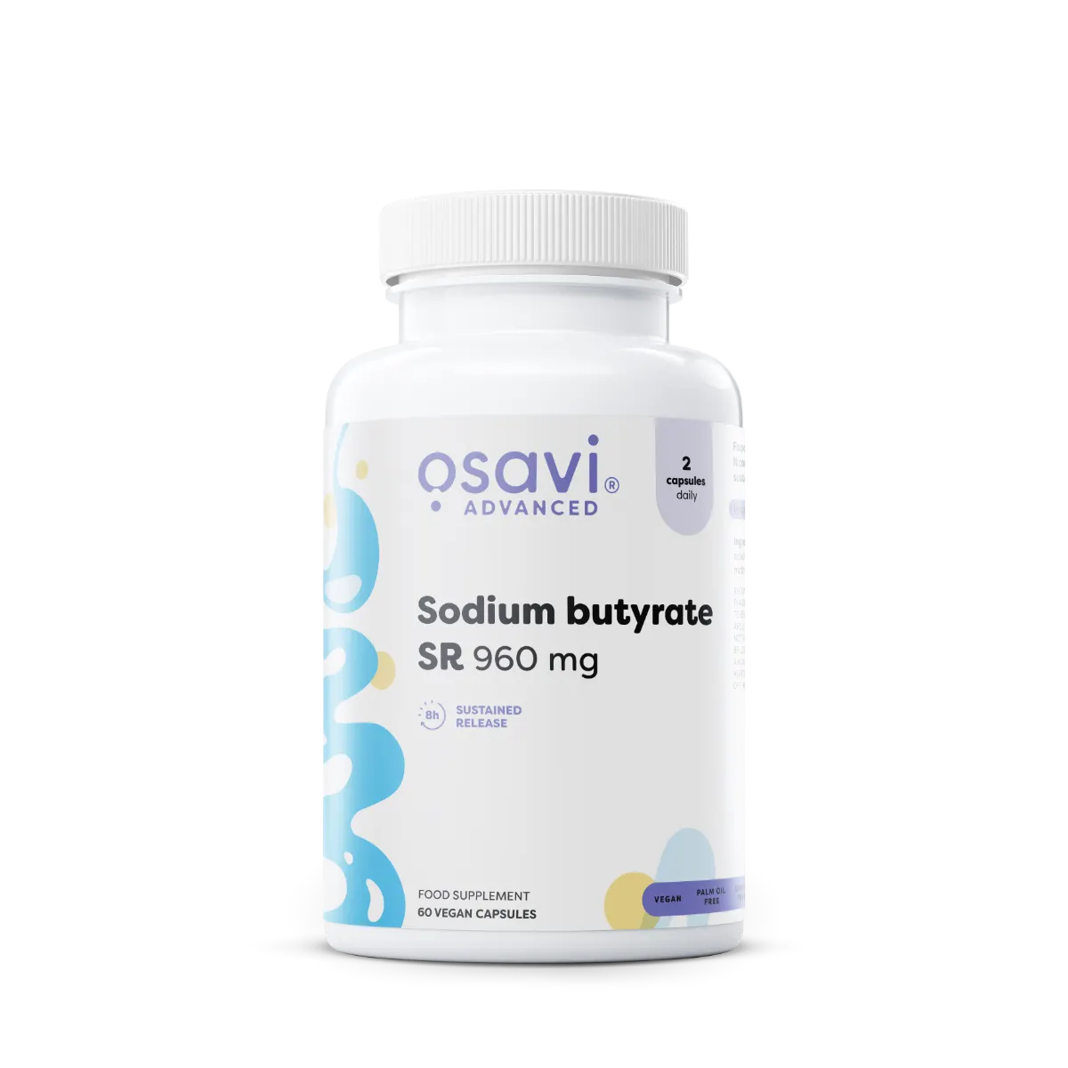 Maślan sodu SR 960 mg – 60 kapsułek wegańskich