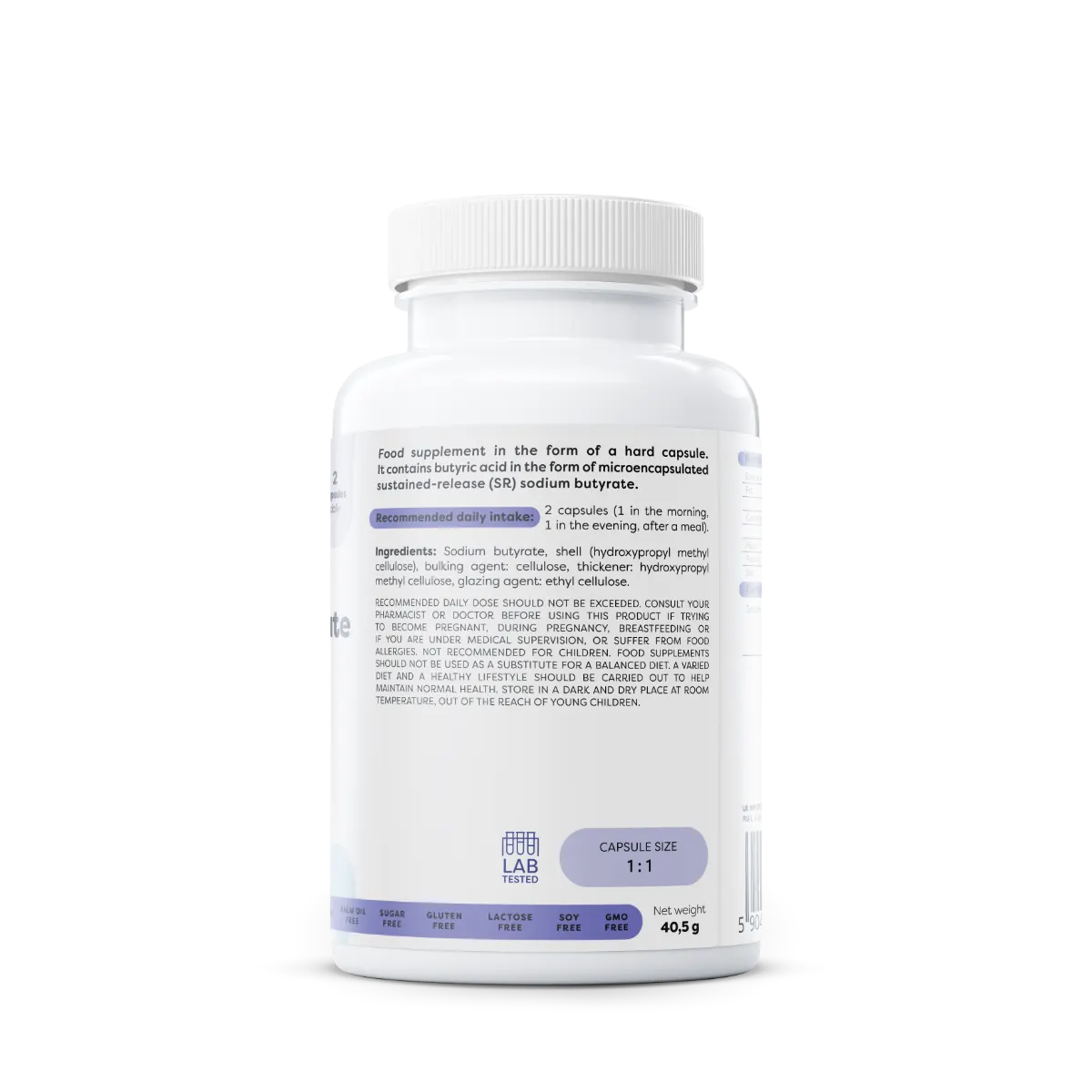 Maślan sodu SR 960 mg – 60 kapsułek wegańskich
